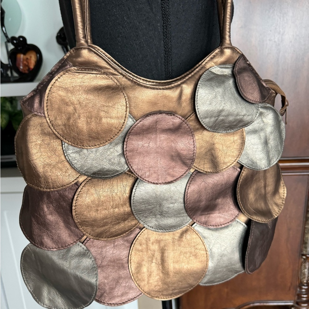 Vintage Mondo Circle‎ Flap Shoulder Bag - Picture 3 of 7
